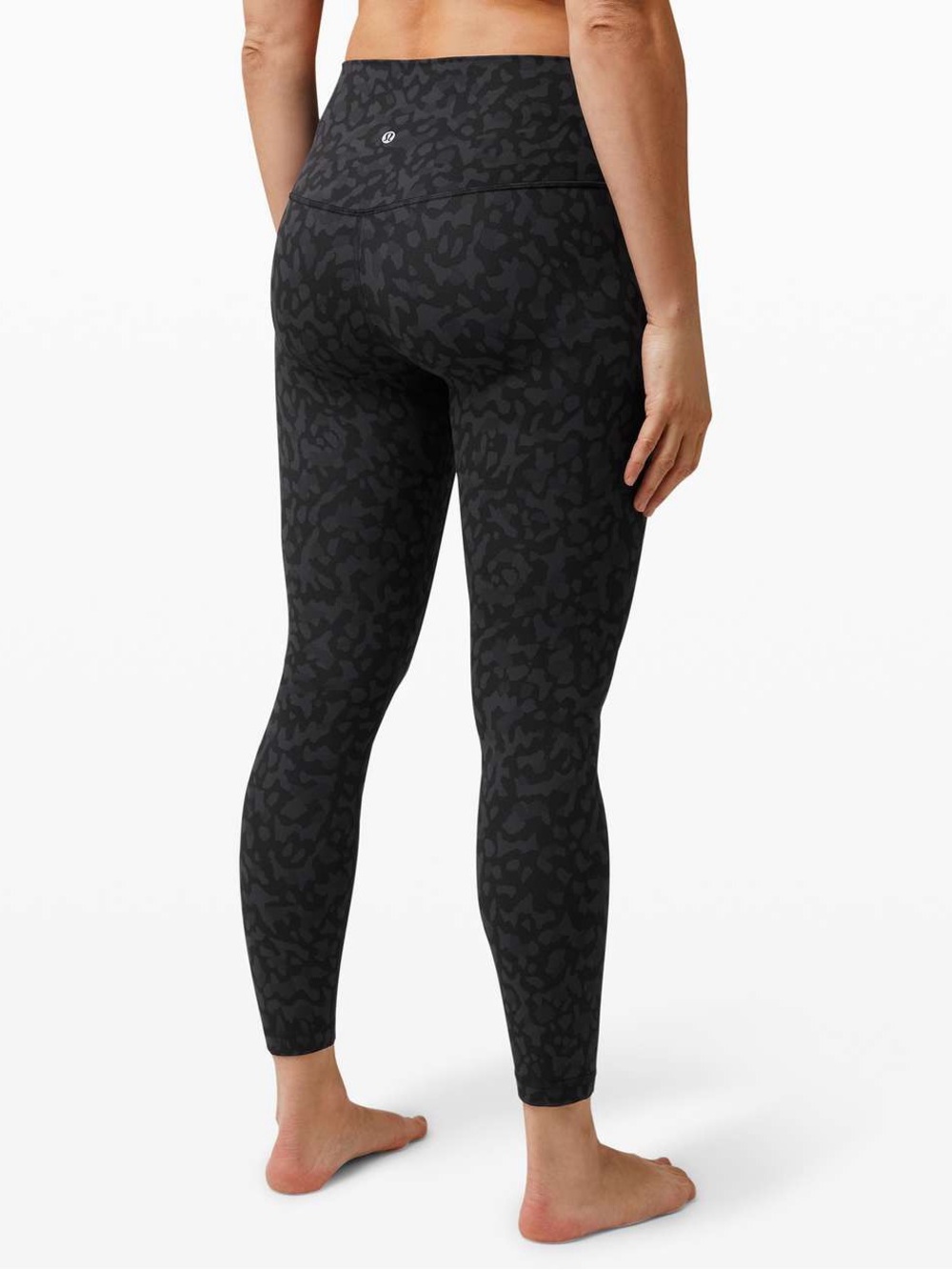 Lululemon Athletica Formation Camo Black Coal Align Pant II 25” Leggings size 8